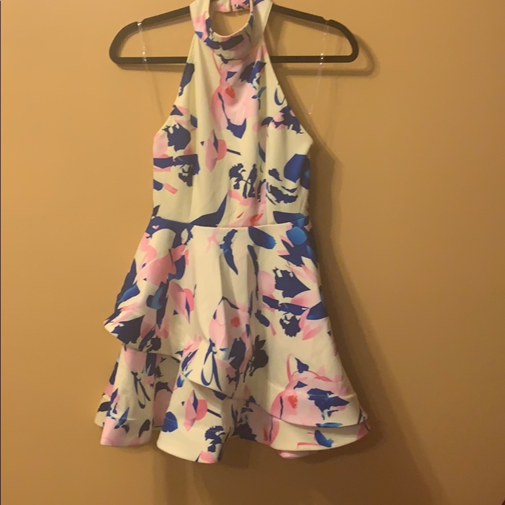 NWT floral open back dress
